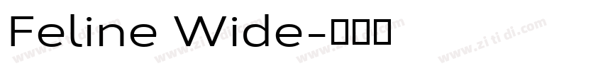Feline Wide字体转换